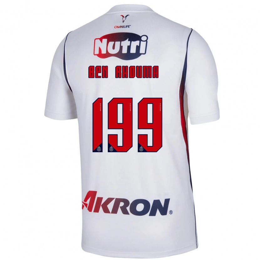 Danxen Dames Anwar Ben Rhouma #199 Wit Marineblauw Rood Uitshirt Uittenue 2026/27 T-Shirt