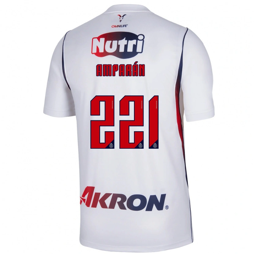 Danxen Dames Christian Amparán #221 Wit Marineblauw Rood Uitshirt Uittenue 2026/27 T-Shirt