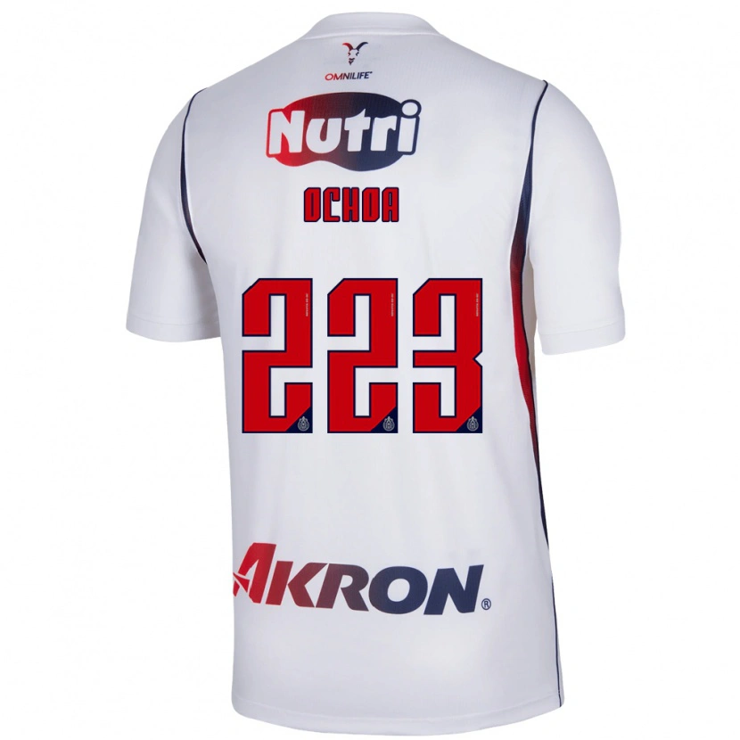 Danxen Dames Diego Ochoa #223 Wit Marineblauw Rood Uitshirt Uittenue 2026/27 T-Shirt