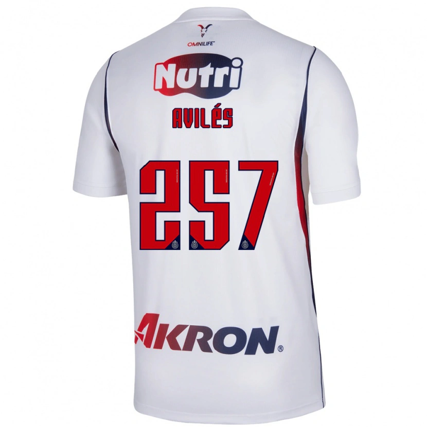 Danxen Dames Emmanuel Avilés #257 Wit Marineblauw Rood Uitshirt Uittenue 2026/27 T-Shirt