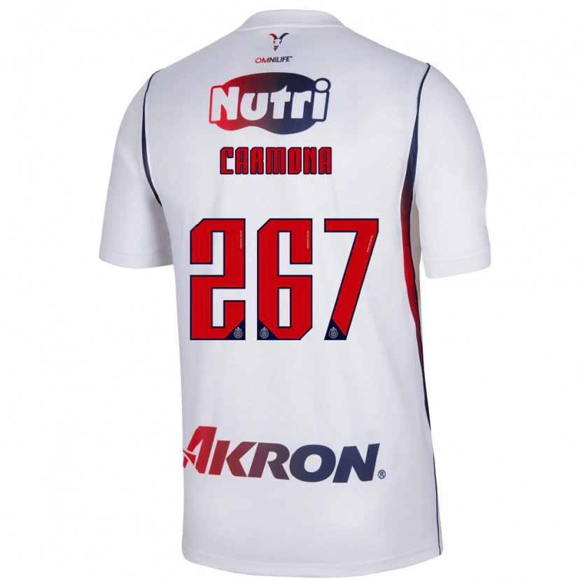 Danxen Dames Jesús Carmona #267 Wit Marineblauw Rood Uitshirt Uittenue 2026/27 T-Shirt
