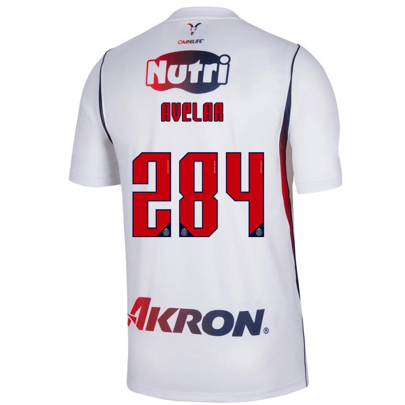 Danxen Dames Dylan Avelar #284 Wit Marineblauw Rood Uitshirt Uittenue 2026/27 T-Shirt