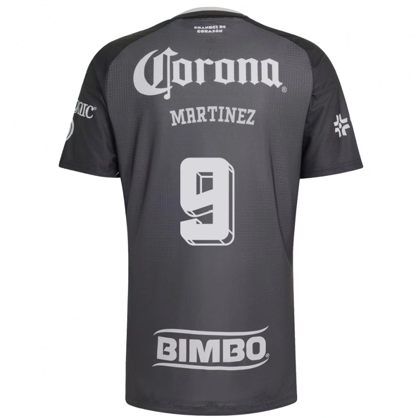 Danxen Dames Katty Martinez #9 Grijs Wit Zwart Uitshirt Uittenue 2026/27 T-Shirt