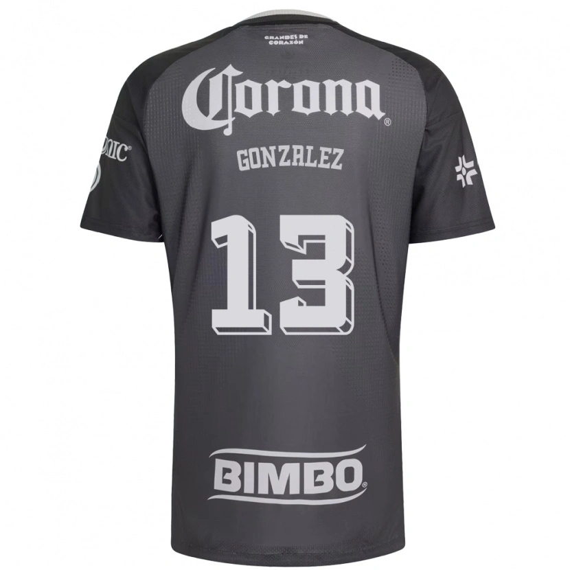 Danxen Dames Eva Gonzalez #13 Grijs Wit Zwart Uitshirt Uittenue 2026/27 T-Shirt