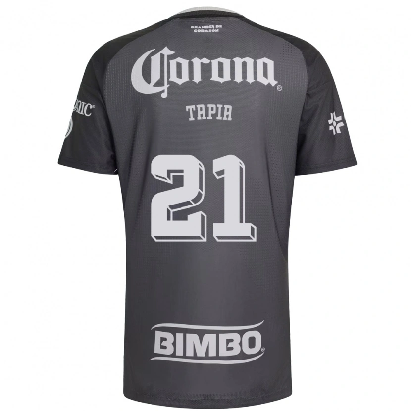 Danxen Dames Fernando Tapia #21 Grijs Wit Zwart Uitshirt Uittenue 2026/27 T-Shirt