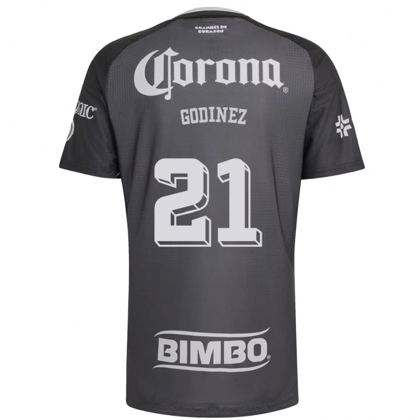 Danxen Dames Alexandra Godinez #21 Grijs Wit Zwart Uitshirt Uittenue 2026/27 T-Shirt