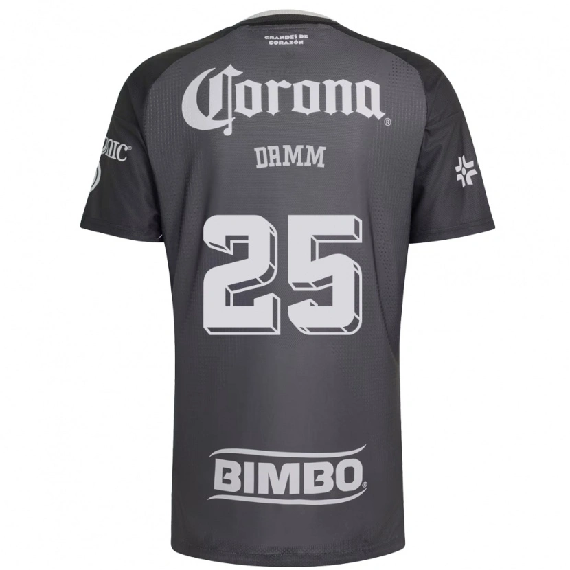 Danxen Dames Jurgen Damm #25 Grijs Wit Zwart Uitshirt Uittenue 2026/27 T-Shirt