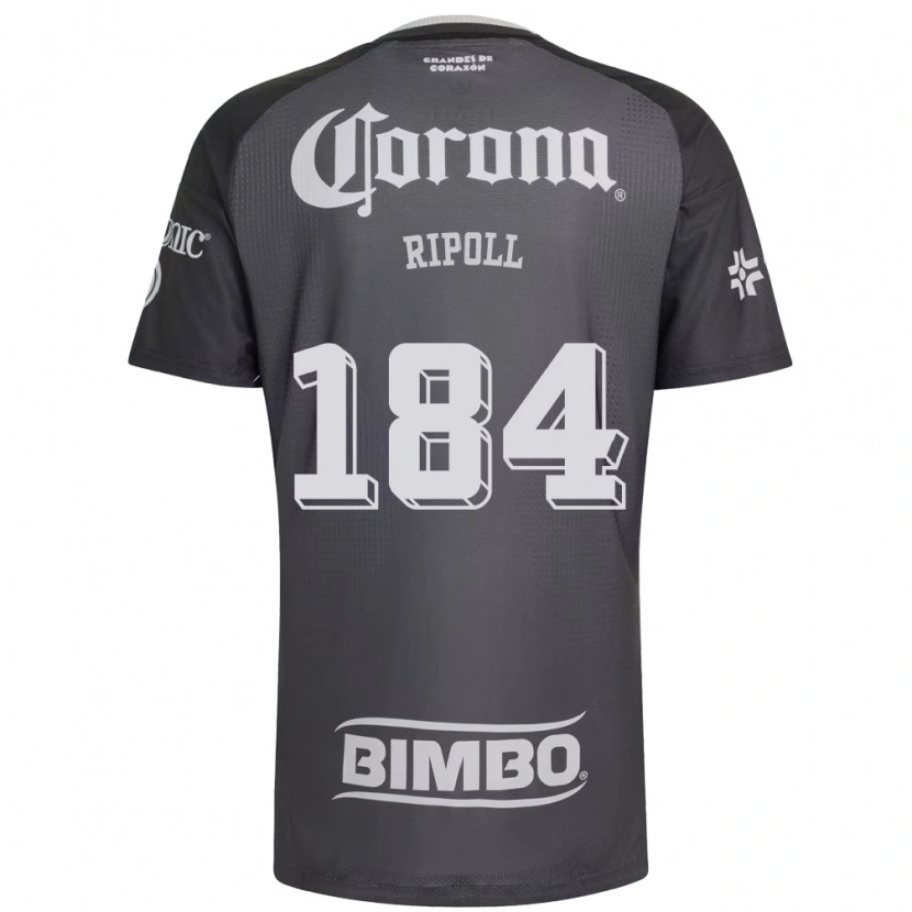 Danxen Dames Alonso Ripoll #184 Grijs Wit Zwart Uitshirt Uittenue 2026/27 T-Shirt