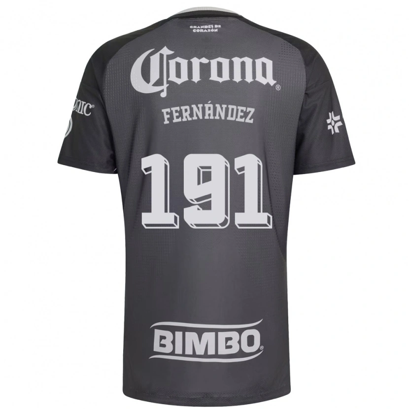 Danxen Dames Adrián Fernández #191 Grijs Wit Zwart Uitshirt Uittenue 2026/27 T-Shirt