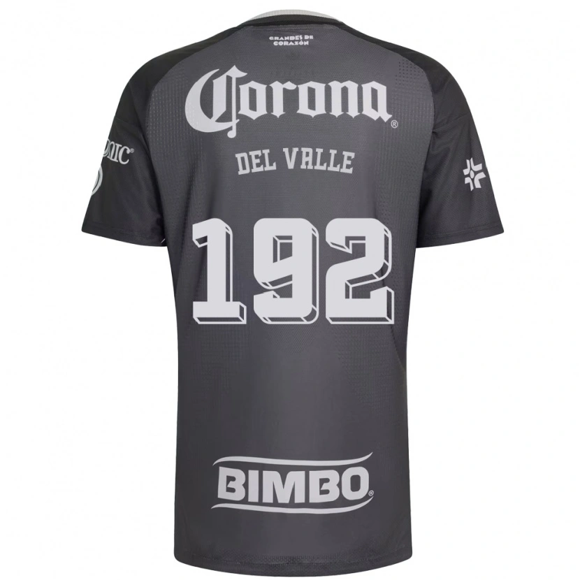 Danxen Dames Yonathan Del Valle #192 Grijs Wit Zwart Uitshirt Uittenue 2026/27 T-Shirt