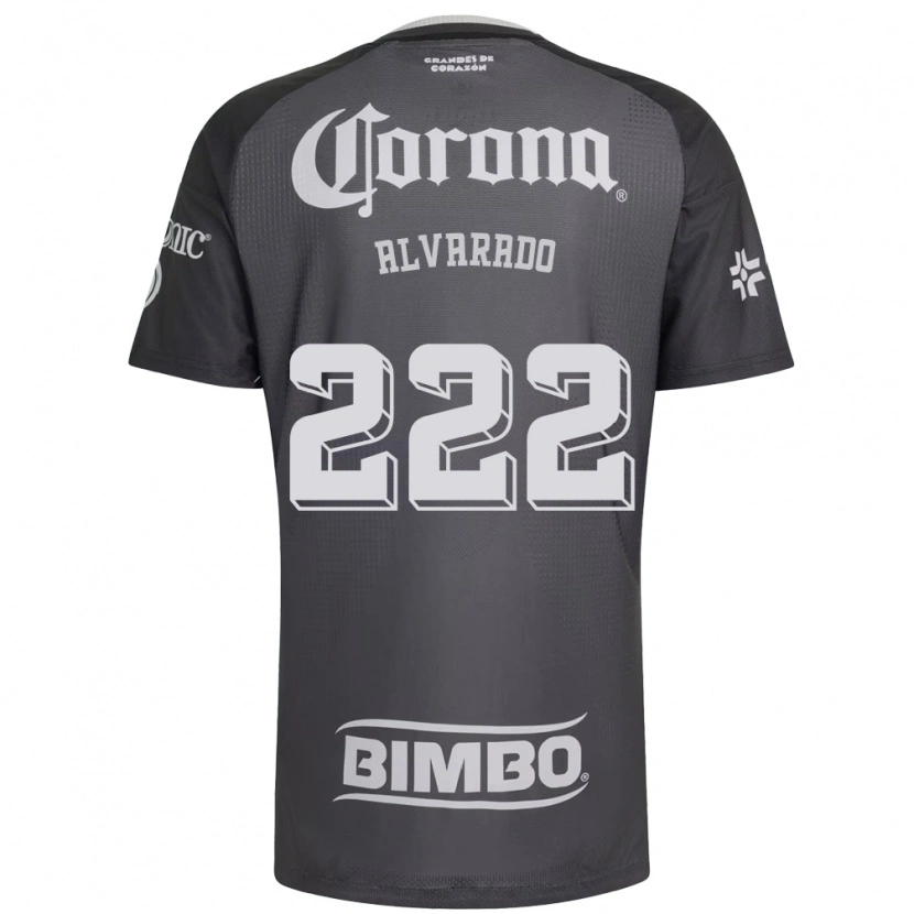 Danxen Dames Daniel Alvarado #222 Grijs Wit Zwart Uitshirt Uittenue 2026/27 T-Shirt