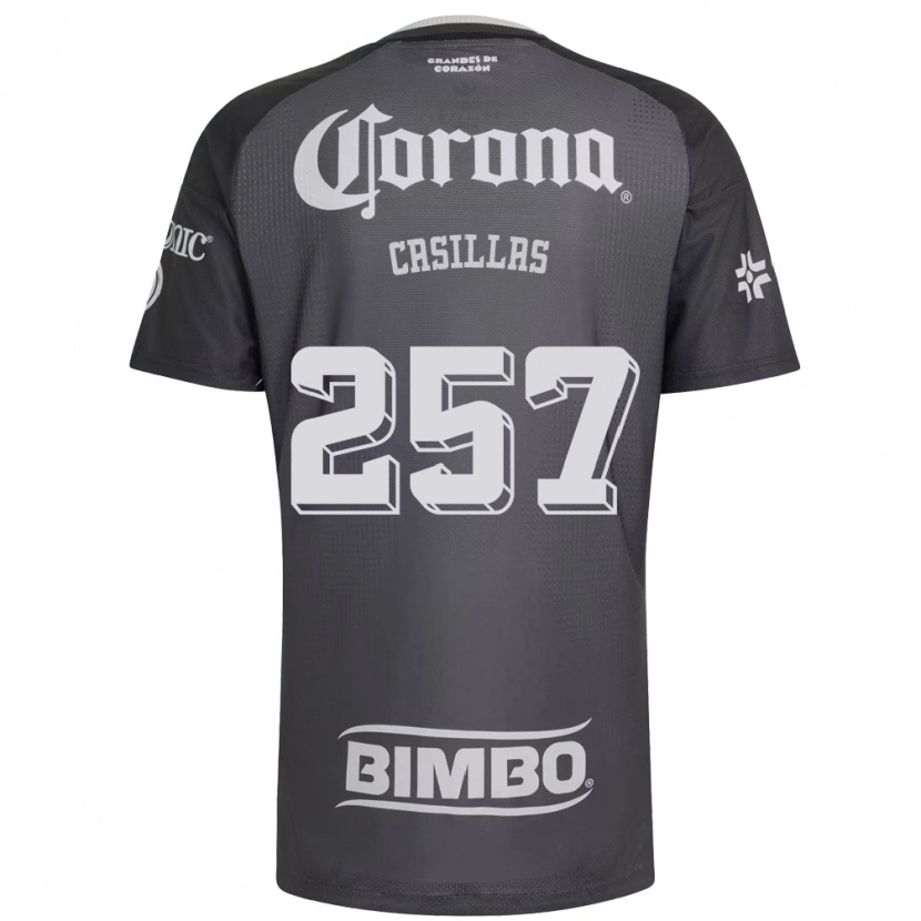 Danxen Dames Iván Casillas #257 Grijs Wit Zwart Uitshirt Uittenue 2026/27 T-Shirt