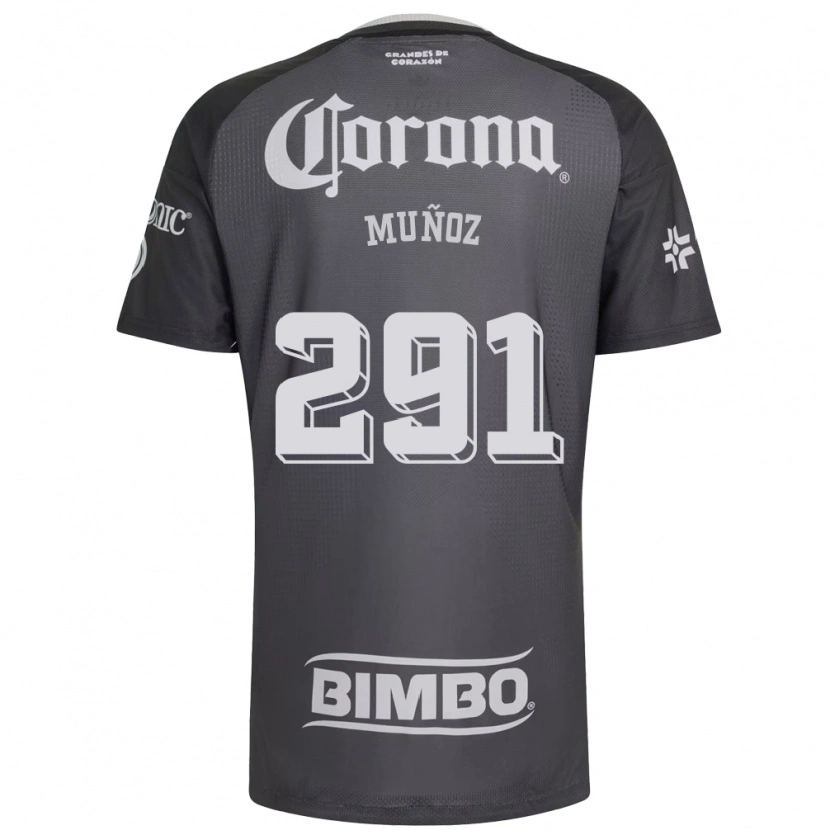 Danxen Dames Jorge Muñoz #291 Grijs Wit Zwart Uitshirt Uittenue 2026/27 T-Shirt