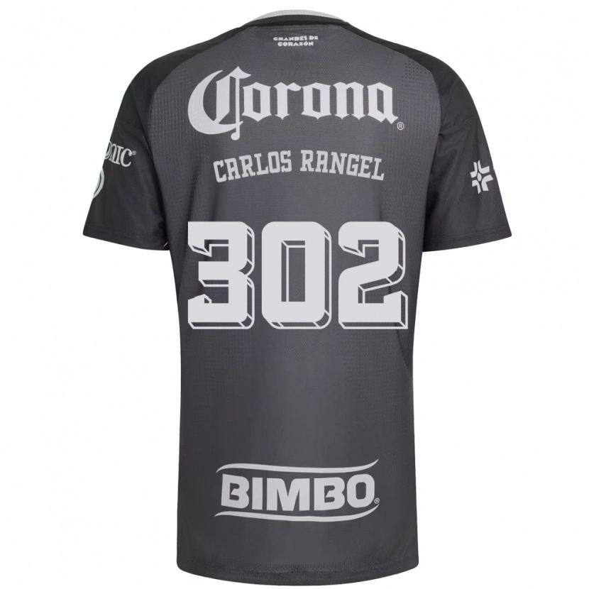 Danxen Dames Juan Carlos Rangel #302 Grijs Wit Zwart Uitshirt Uittenue 2026/27 T-Shirt