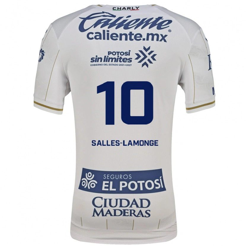 Danxen Dames Sébastien Salles-Lamonge #10 Wit Blauw Uitshirt Uittenue 2026/27 T-Shirt