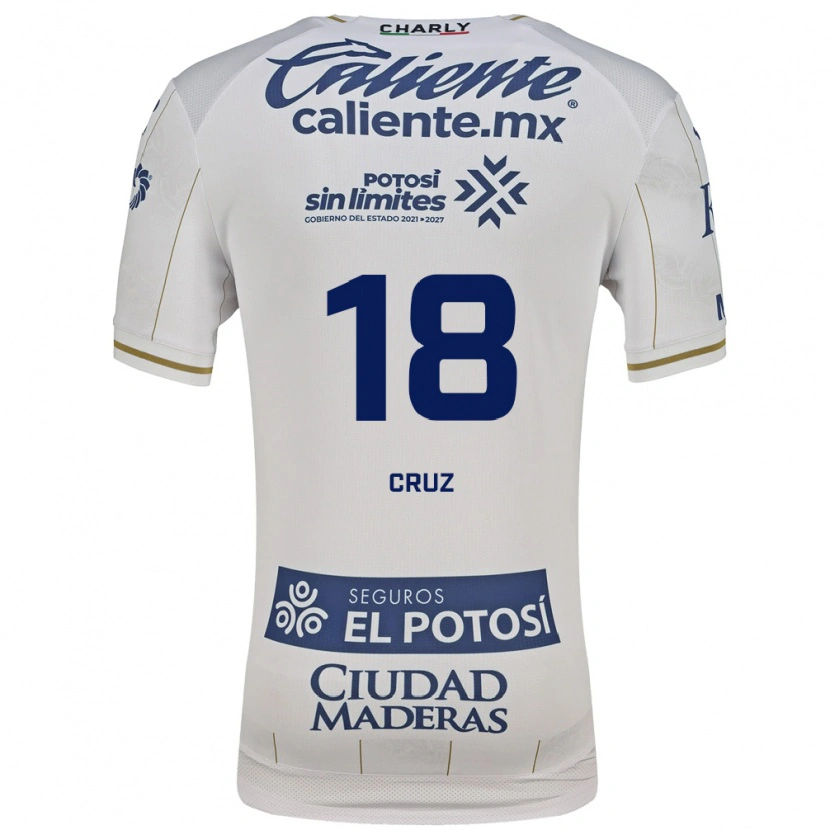 Danxen Dames Aldo Cruz #18 Wit Blauw Uitshirt Uittenue 2026/27 T-Shirt