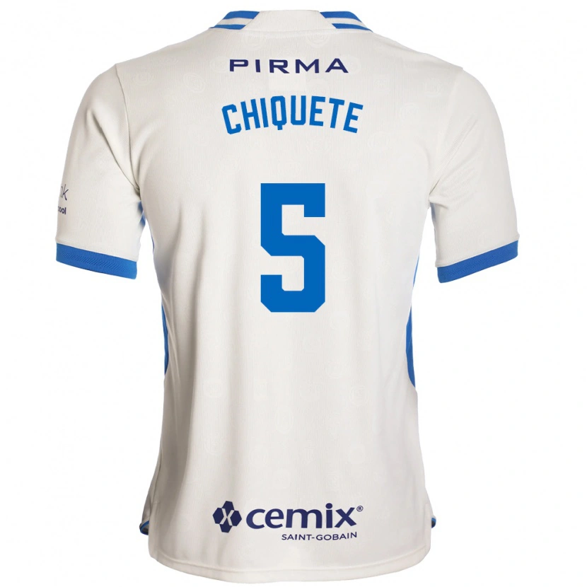 Danxen Dames Jesús Orozco Chiquete #5 Wit Blauw Rood Uitshirt Uittenue 2026/27 T-Shirt