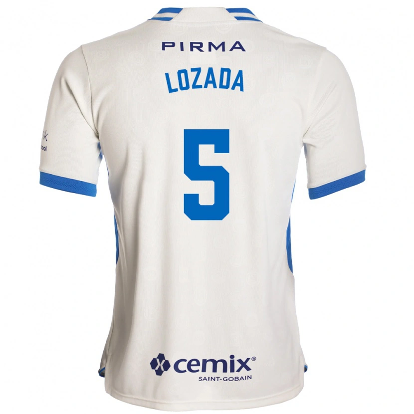 Danxen Dames Ana Lozada #5 Wit Blauw Rood Uitshirt Uittenue 2026/27 T-Shirt