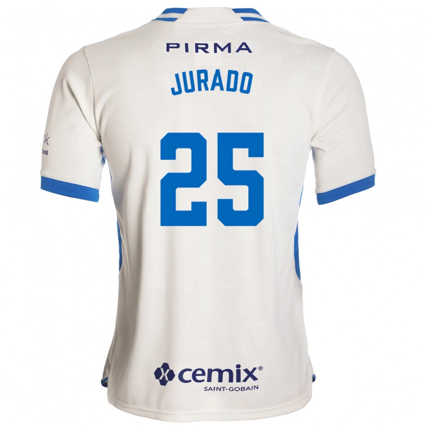 Danxen Dames Sebastian Jurado #25 Wit Blauw Rood Uitshirt Uittenue 2026/27 T-Shirt