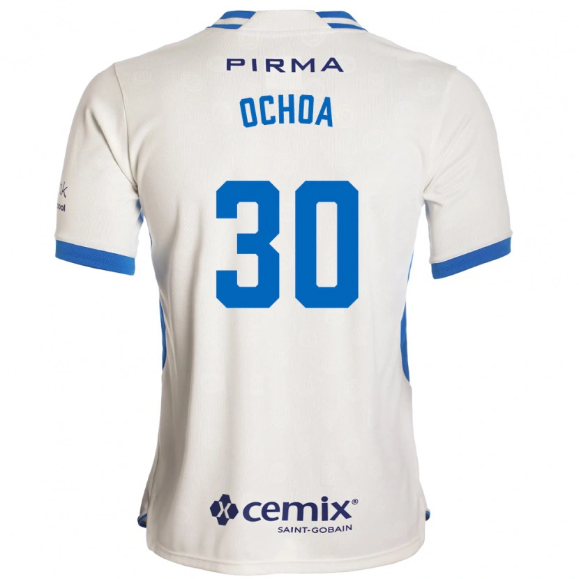 Danxen Dames Emmanuel Ochoa #30 Wit Blauw Rood Uitshirt Uittenue 2026/27 T-Shirt