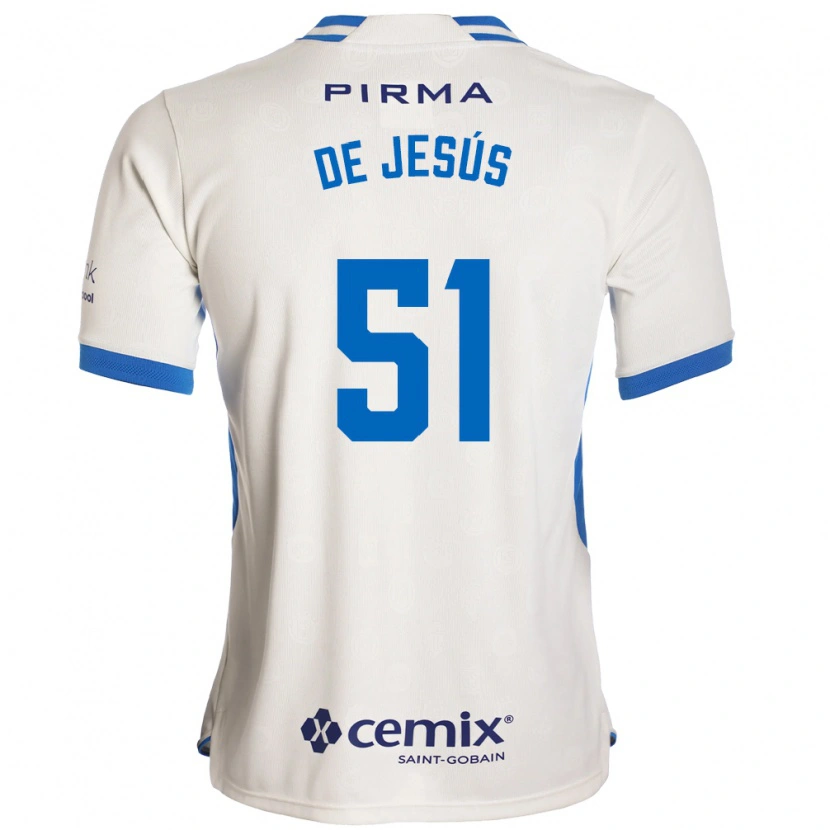Danxen Dames Luis De Jesús #51 Wit Blauw Rood Uitshirt Uittenue 2026/27 T-Shirt