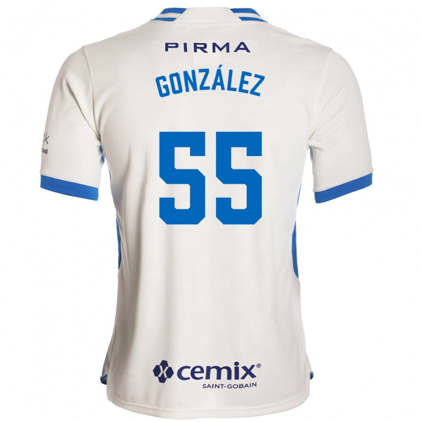 Danxen Dames Rogelio González #55 Wit Blauw Rood Uitshirt Uittenue 2026/27 T-Shirt