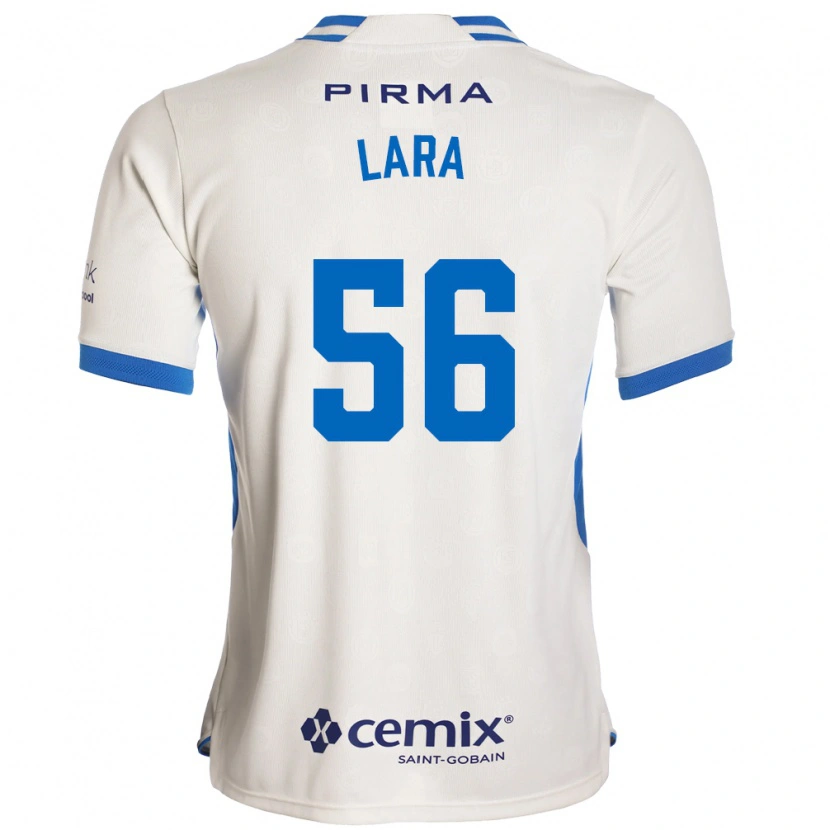 Danxen Dames Jesús Lara #56 Wit Blauw Rood Uitshirt Uittenue 2026/27 T-Shirt