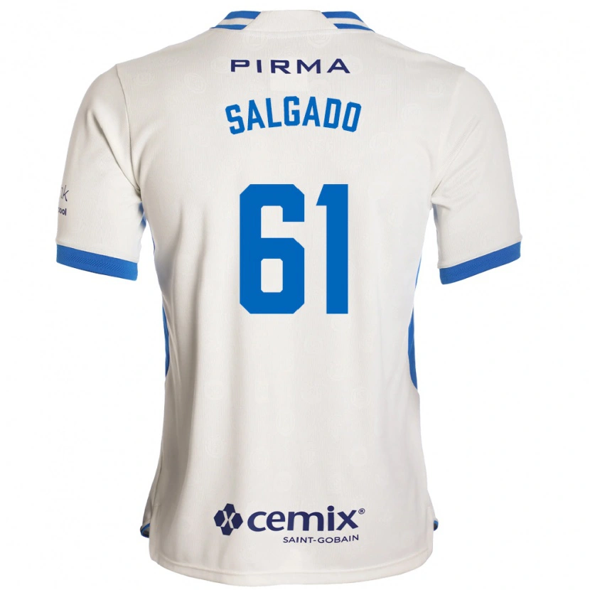 Danxen Dames Bruno Salgado #61 Wit Blauw Rood Uitshirt Uittenue 2026/27 T-Shirt