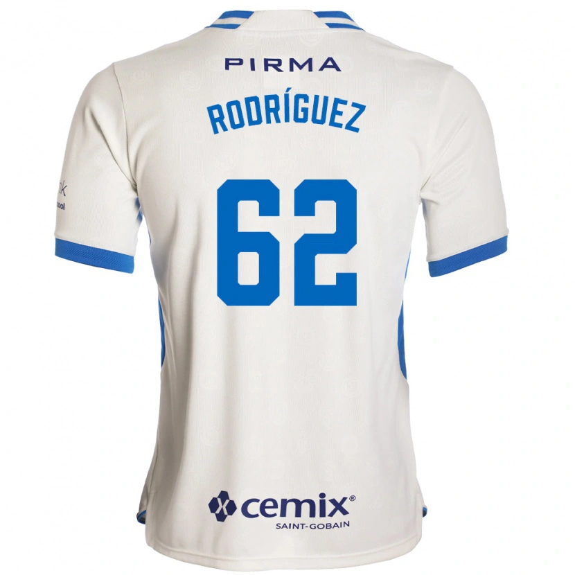 Danxen Dames Emanuel Rodríguez #62 Wit Blauw Rood Uitshirt Uittenue 2026/27 T-Shirt