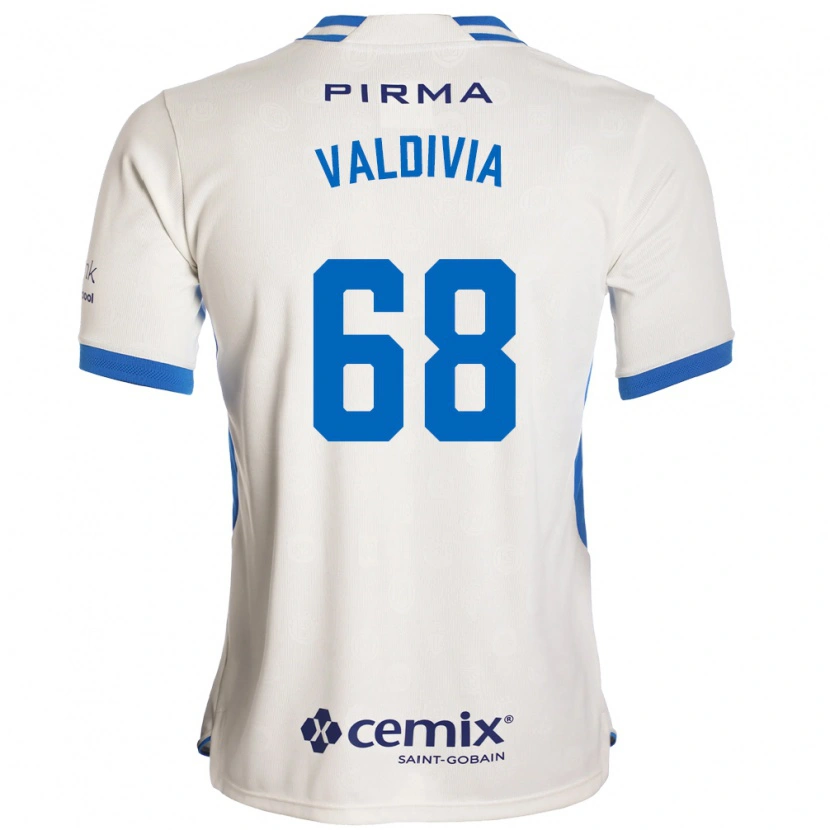 Danxen Dames Christian Valdivia #68 Wit Blauw Rood Uitshirt Uittenue 2026/27 T-Shirt