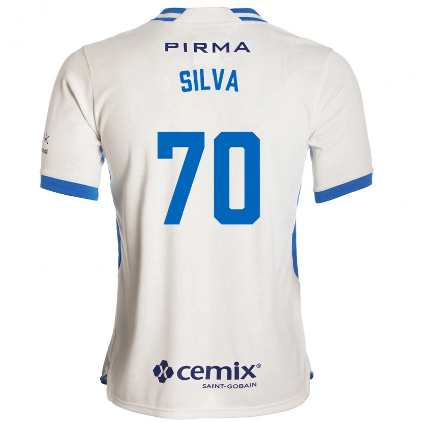 Danxen Dames Iván Silva #70 Wit Blauw Rood Uitshirt Uittenue 2026/27 T-Shirt
