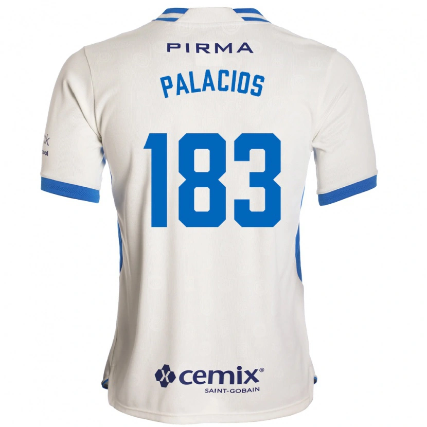 Danxen Dames Kelvin Palacios #183 Wit Blauw Rood Uitshirt Uittenue 2026/27 T-Shirt