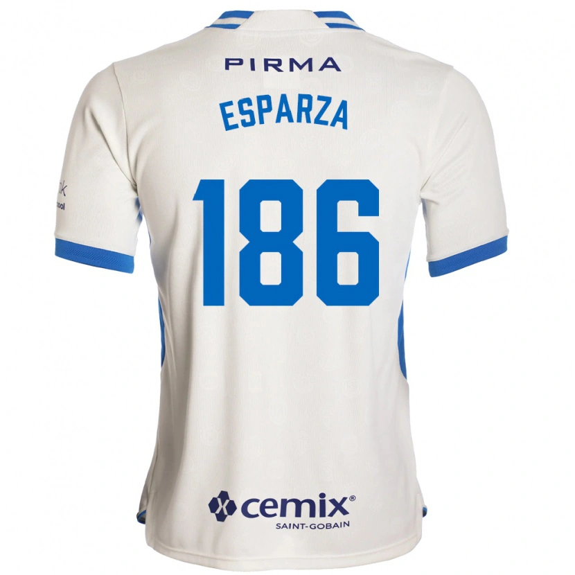Danxen Dames Rogelio Esparza #186 Wit Blauw Rood Uitshirt Uittenue 2026/27 T-Shirt