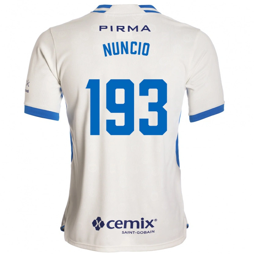 Danxen Dames Jorge Nuncio #193 Wit Blauw Rood Uitshirt Uittenue 2026/27 T-Shirt