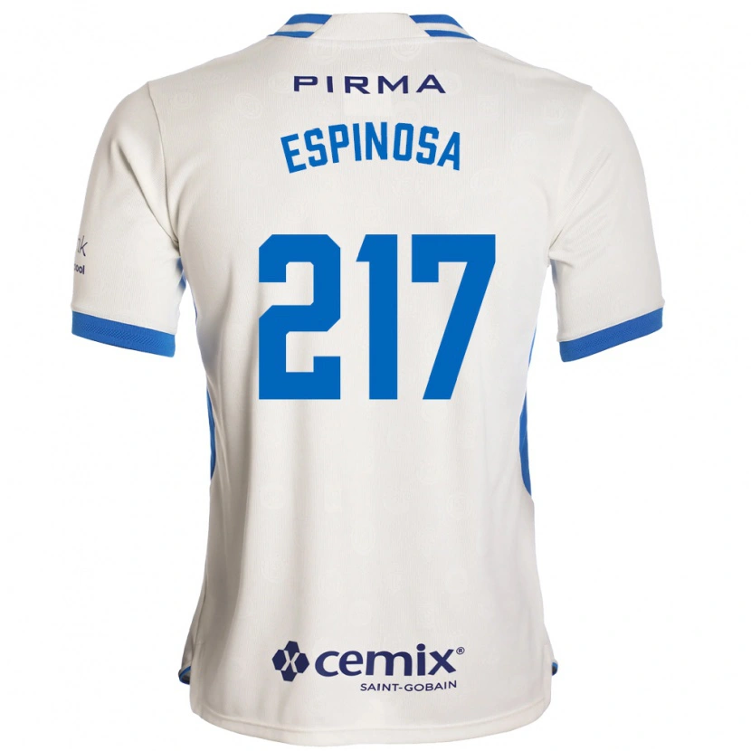 Danxen Dames Samuel Espinosa #217 Wit Blauw Rood Uitshirt Uittenue 2026/27 T-Shirt