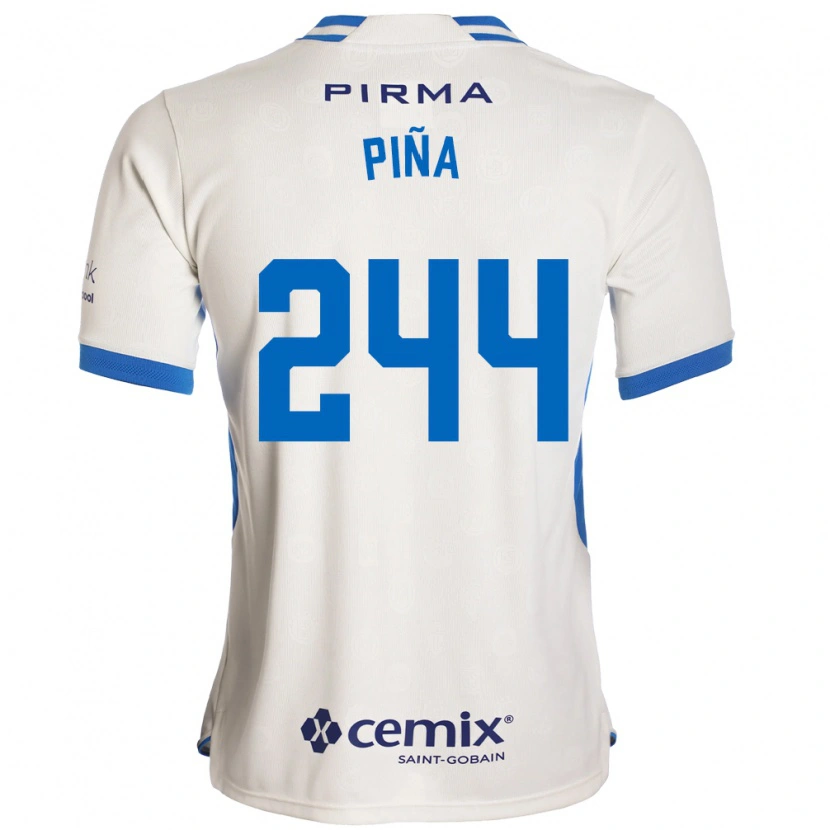Danxen Dames Oscar Piña #244 Wit Blauw Rood Uitshirt Uittenue 2026/27 T-Shirt