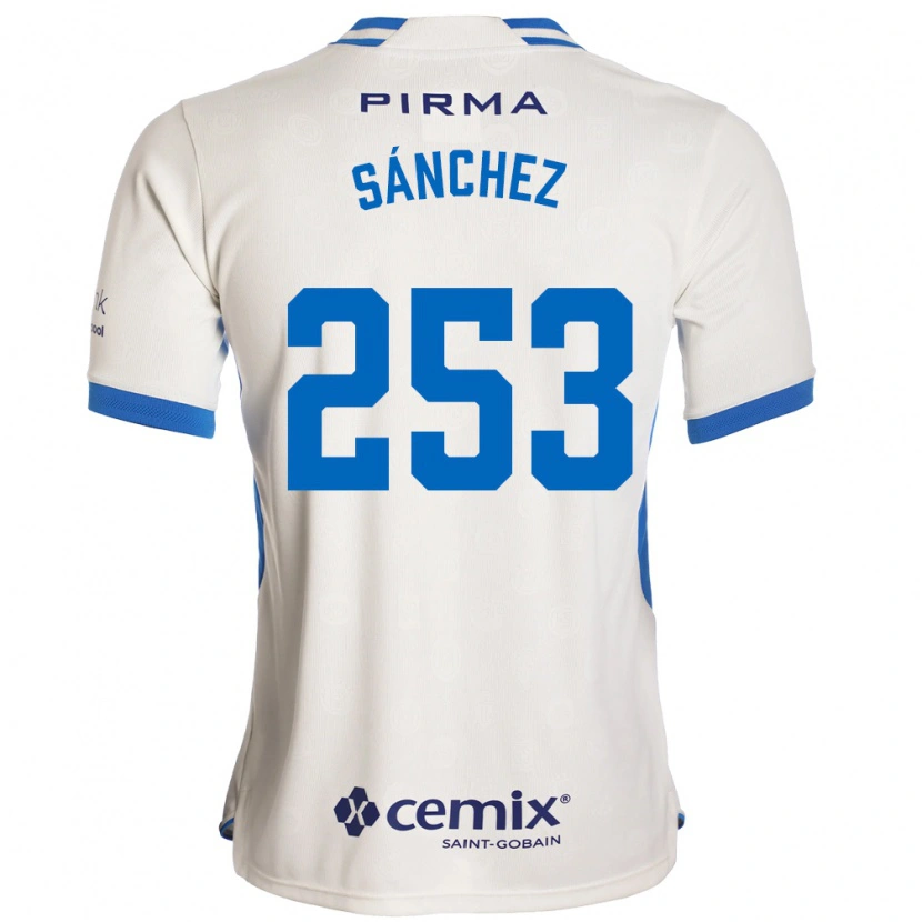 Danxen Dames Pablo Sánchez #253 Wit Blauw Rood Uitshirt Uittenue 2026/27 T-Shirt