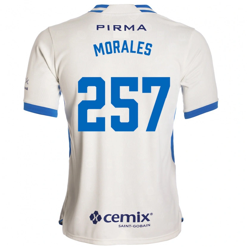 Danxen Dames Diego Morales #257 Wit Blauw Rood Uitshirt Uittenue 2026/27 T-Shirt