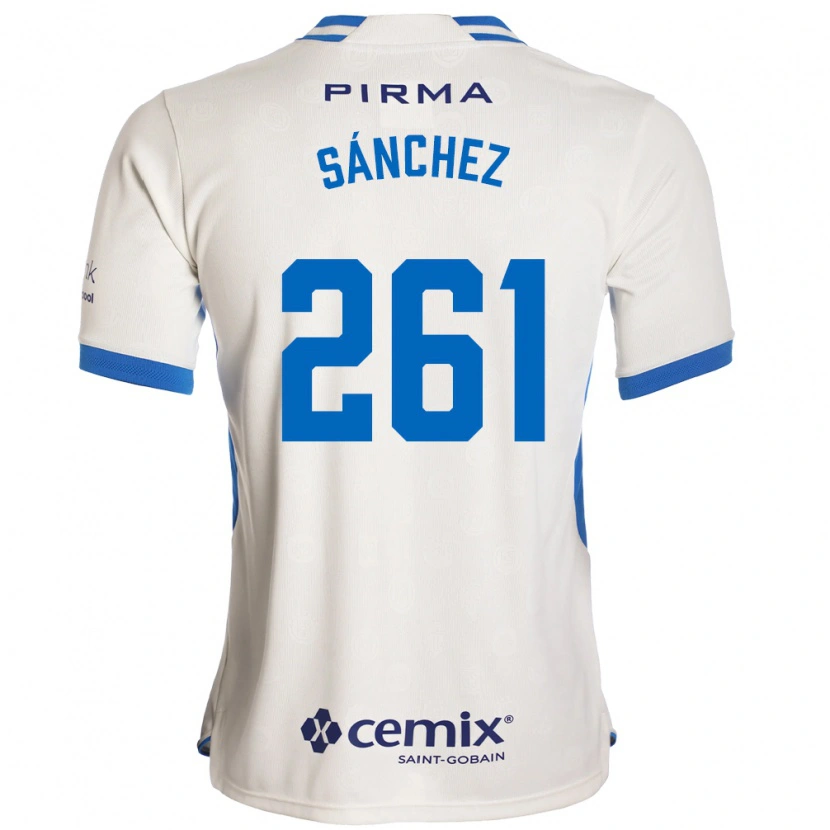 Danxen Dames Paulo Sánchez #261 Wit Blauw Rood Uitshirt Uittenue 2026/27 T-Shirt