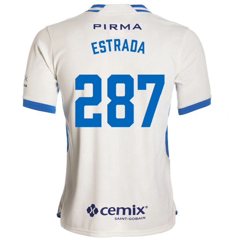 Danxen Dames Hernán Estrada #287 Wit Blauw Rood Uitshirt Uittenue 2026/27 T-Shirt