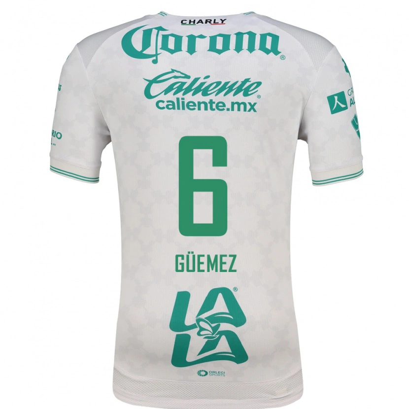Danxen Dames Javier Güemez #6 Lichtgroen Wit Uitshirt Uittenue 2026/27 T-Shirt