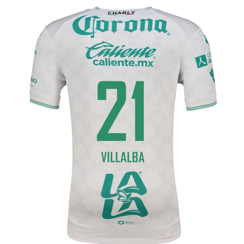 Danxen Dames Fran Villalba #21 Lichtgroen Wit Uitshirt Uittenue 2026/27 T-Shirt