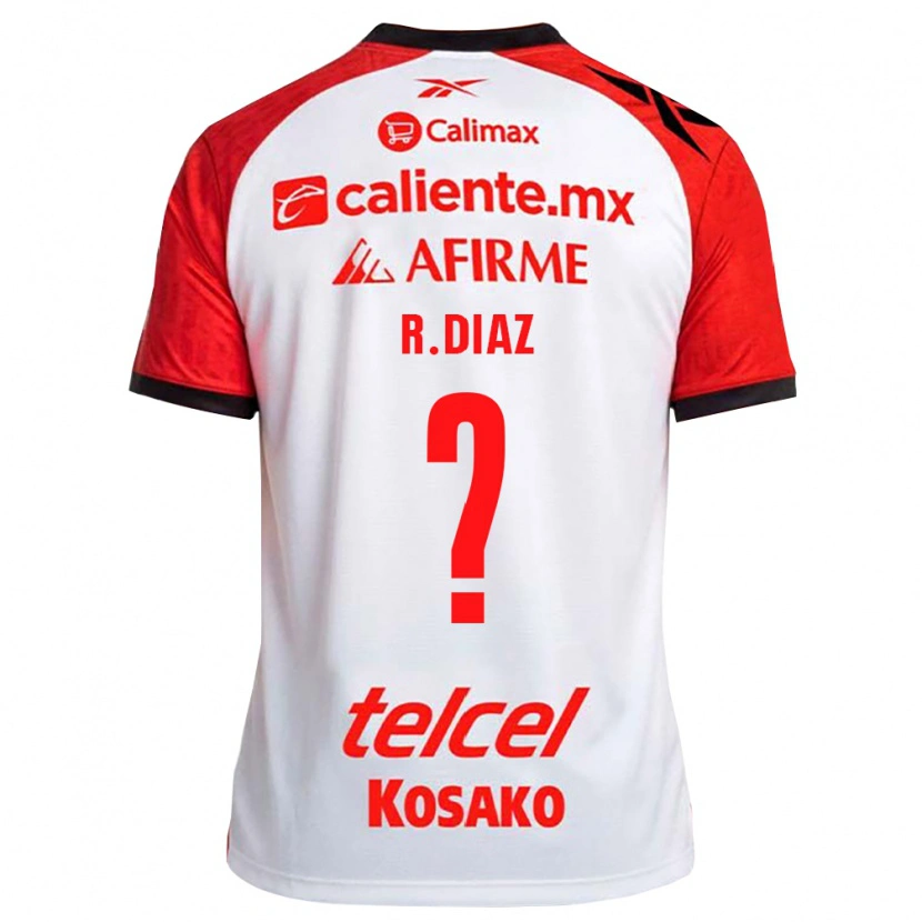 Danxen Dames Ricardo Díaz #0 Wit Zwart Rood Uitshirt Uittenue 2026/27 T-Shirt