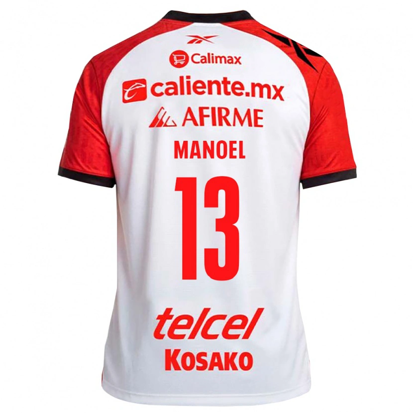 Danxen Dames Elias Manoel #13 Wit Zwart Rood Uitshirt Uittenue 2026/27 T-Shirt