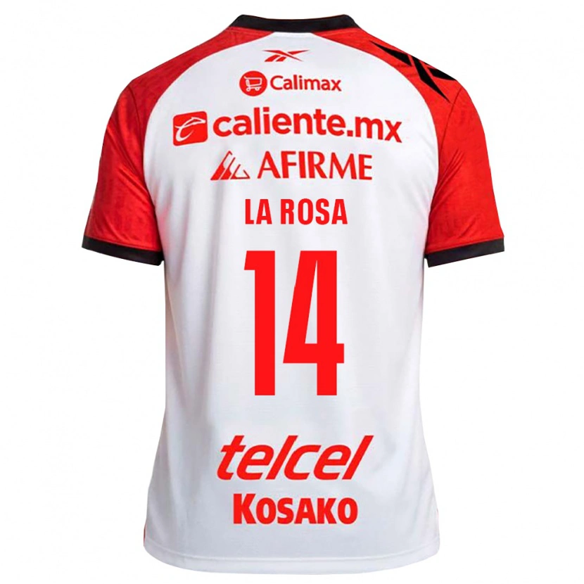 Danxen Dames Joselyn De La Rosa #14 Wit Zwart Rood Uitshirt Uittenue 2026/27 T-Shirt