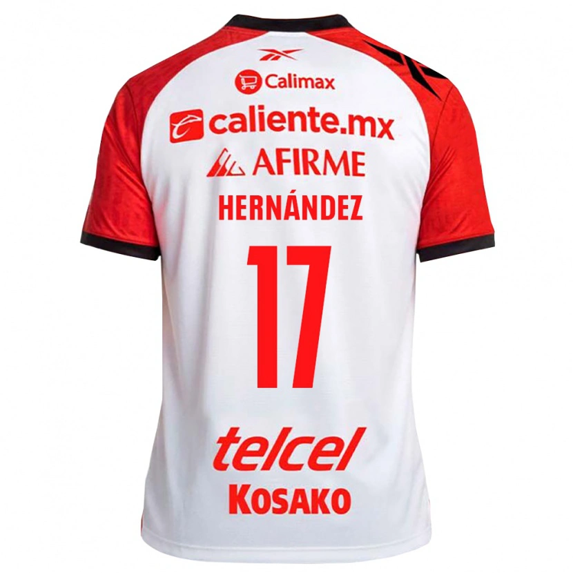 Danxen Dames Rubén Hernández #17 Wit Zwart Rood Uitshirt Uittenue 2026/27 T-Shirt