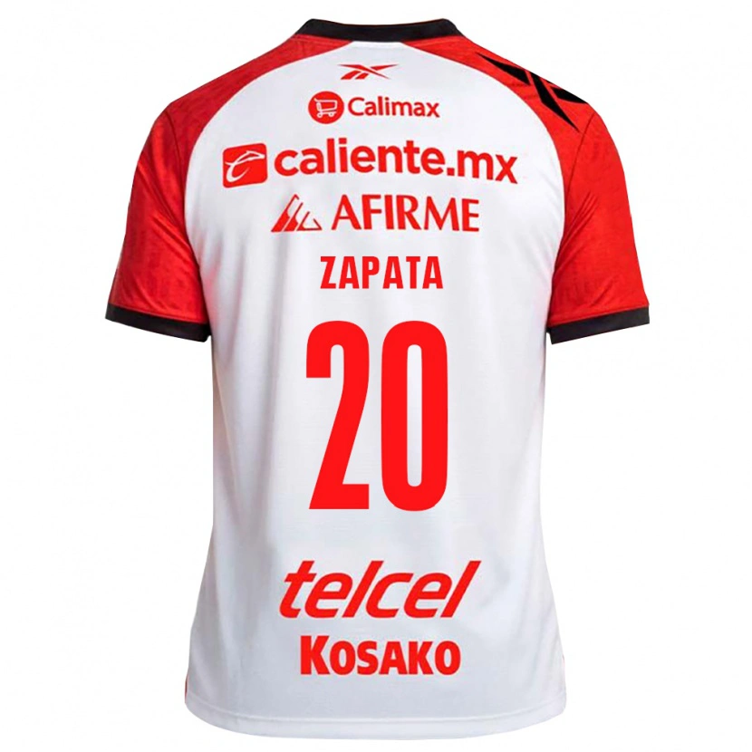 Danxen Dames Ángel Zapata #20 Wit Zwart Rood Uitshirt Uittenue 2026/27 T-Shirt