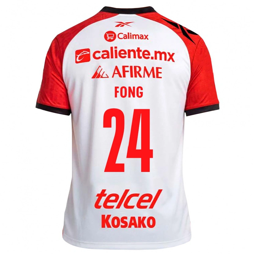 Danxen Dames Michel Fong #24 Wit Zwart Rood Uitshirt Uittenue 2026/27 T-Shirt