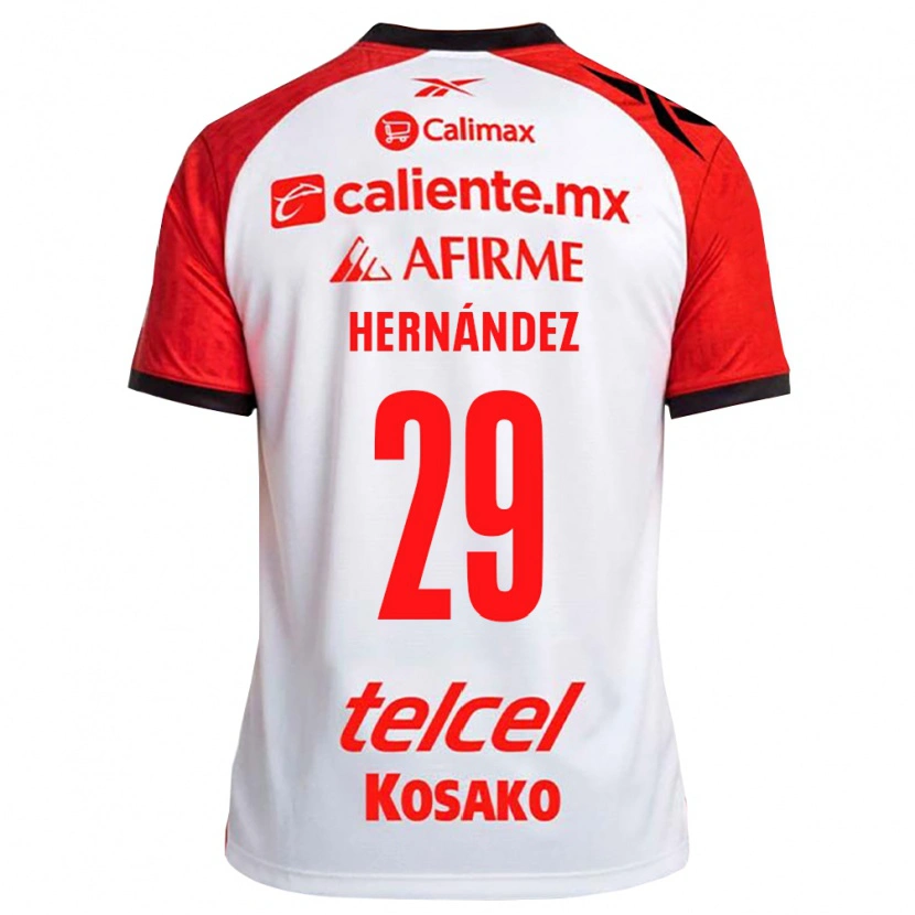 Danxen Dames Salim Hernández #29 Wit Zwart Rood Uitshirt Uittenue 2026/27 T-Shirt