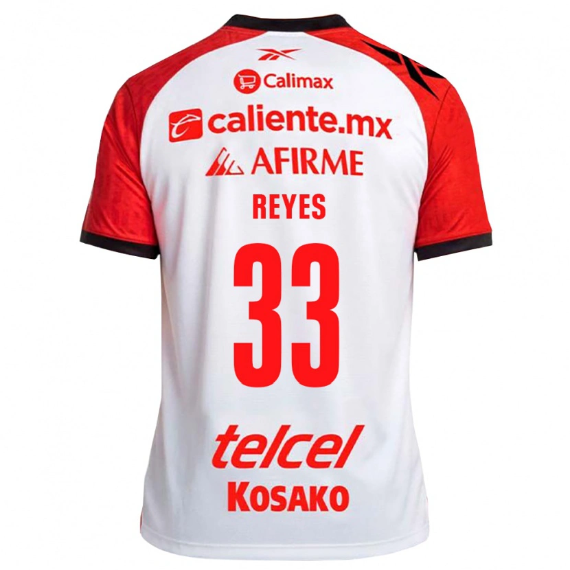 Danxen Dames Jazmín Reyes #33 Wit Zwart Rood Uitshirt Uittenue 2026/27 T-Shirt